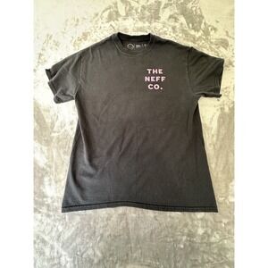 The Neff Co Men's High And Happy‎ Black T-shirt Tee Size Medium Shirt Sleeve EUC